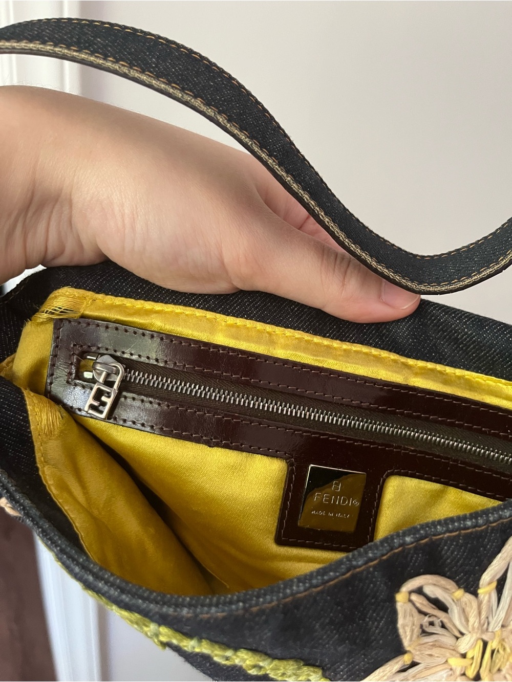 Fendi Baguette Denim Bag - Picture 12 of 16